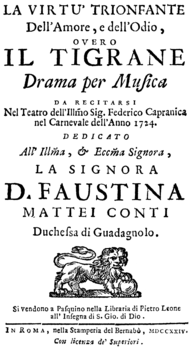 Micheli, Vivaldi, Romaldi - Il Tigrane - title page of the libretto, Rome 1724.png