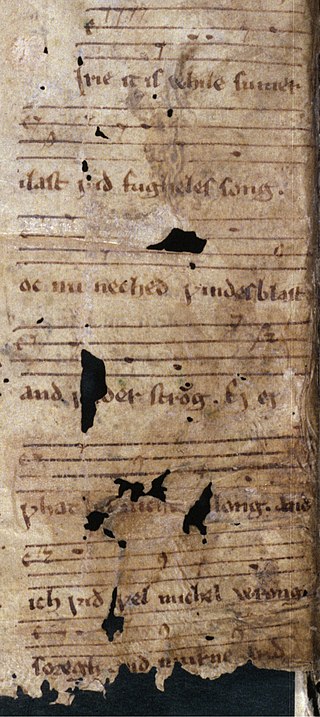 <span class="mw-page-title-main">Mirie it is while sumer ilast</span> Middle English song from the 13th century