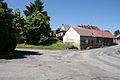 English: Modlešovice, a village in Strakonice district, Czech Republic, the village common. Čeština: Modlešovice, okres Strakonice, náves
