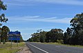 English: Town entry sign at Moonie, Queensland