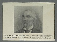 Mr. Cadwaladr Roberts arweinydd adnabyddus Cor Meibion y Moelwyn a Chor Mawr Ffestiniog (5449681).jpg