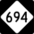 North Carolina Highway 694 marker