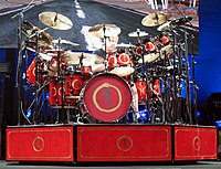 Neil Peart and his custom Snakes & Arrows drums Neil Peart3.jpg