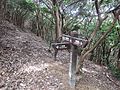 沖ノ神島神社山越え参道途中の登山口