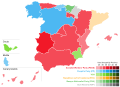 Results of the November 2019 Spanish general election, showing vote strength by autonomous community/city.