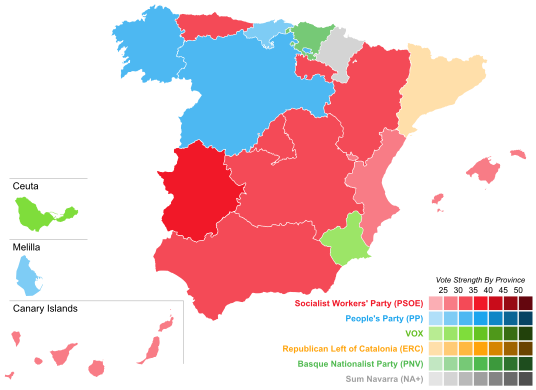 File:November 2019 Spanish general election - Vote Strength by Community.svg