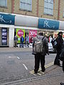 Occupy Isle of Wight, a local branch of the wider Occupy movement, protesting in the High Street, Newport, Isle of Wight over tax avoidance by large businesses.