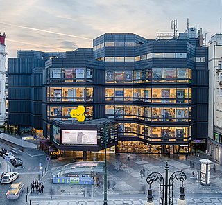 Kotva Department Store Shopping mall in Náměstí Republiky, Prague