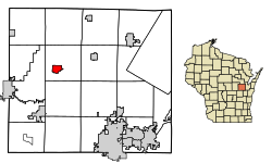 Posizione di Shiocton nella contea di Outagamie, Wisconsin.