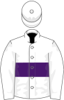 Белый, фиолетовый обруч