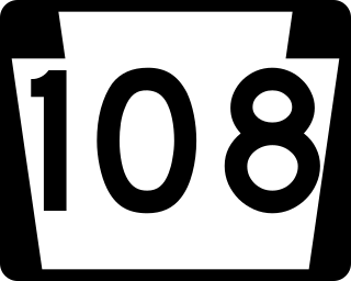 <span class="mw-page-title-main">Pennsylvania Route 108</span> State highway in Pennsylvania, US