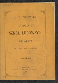 Okładka lub karta tytułowa