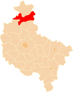 Karte des Powiat Pilski