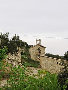 The deserted village of Palamos with the now ruined Sant Joan de Palamos church Palamos (Sant Guim de Freixenet).JPG