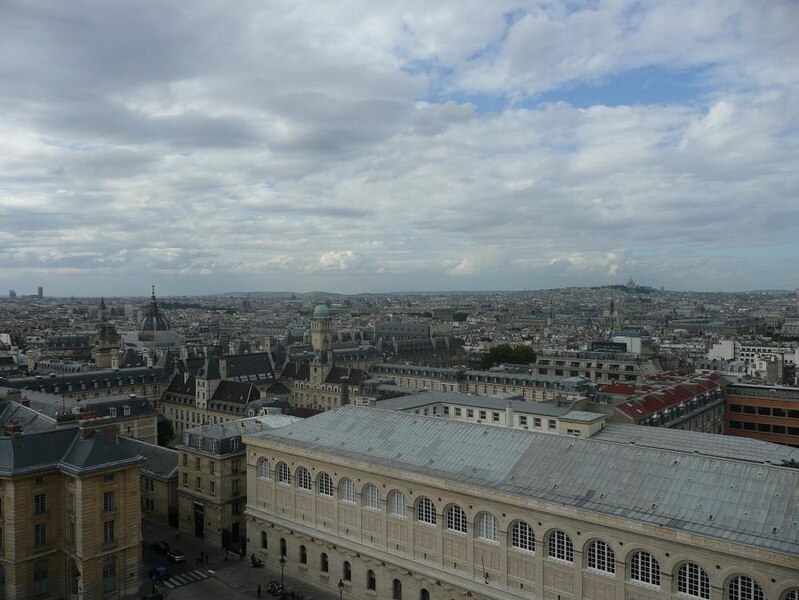 File:Paris View from the Panthéon towards NW Bibliothèque Sainte-Geneviève 01a.jpg