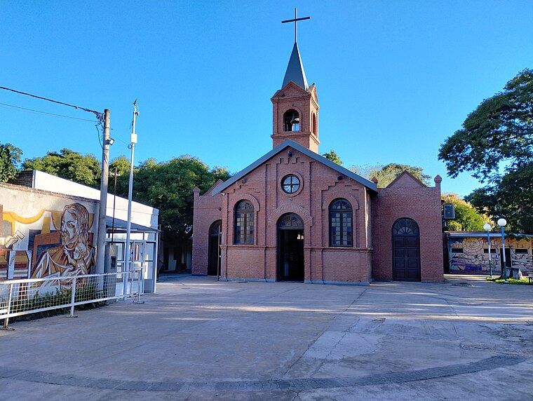 San Jos church Puerto Tirol Chaco Map Libertad Department