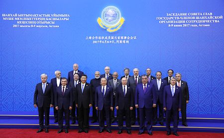 Participants in the SCO Council of Heads of State meeting in expanded format, 2017 (2).jpg