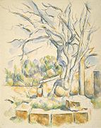 Cézanne, Árbol de pistachos en Château Noir