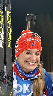 Paulína Fialková Slovak biathlete