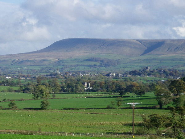 Pendle Hill from the Ribble Valley