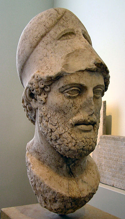 Buste van Perikles naar een origineel van Kresilas (Altes Museum, Berlijn).