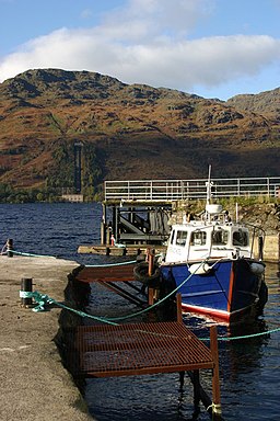 Pier and hotel ferry at Inversnaid - geograph.org.uk - 278457