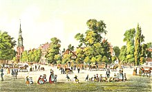 The suburb St. Georg in 1855