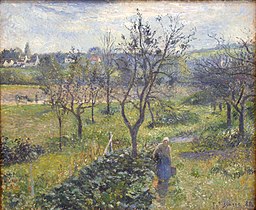 Camille Pissarro – Zahrada ve Valhermeil