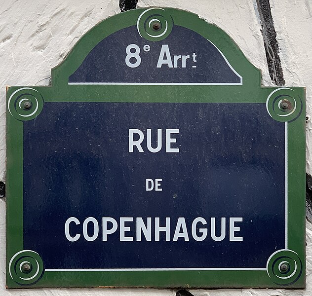 File:Plaque Rue Copenhague - Paris VIII (FR75) - 2021-08-23 - 1.jpg