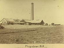 Pleystowe Sugar Mill מחוץ למקאי, בסביבות 1880. JPG