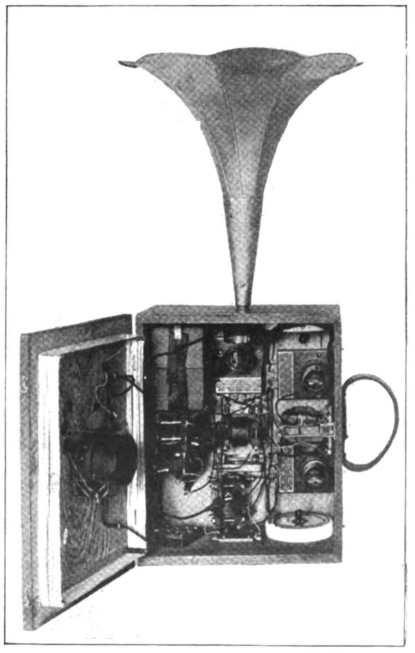 Alongside weekly broadcasts over WWV, in May 1920 the Bureau of Standards presented the "portaphone", with which one could "receive wireless impulses 