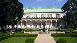 Parter Královské zahrady s Letohrádkem královny Anny