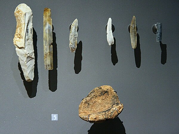 Prehistoric stone tools over 10,000 years old, found in Les Combarelles cave, France