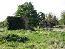 Derelict buildings on the site of the former RAF airfield RAF Fowlmere.jpg