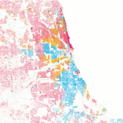 Demographic makeup of Chicago as of 2010 U.S. Census. Race and ethnicity Chicago.png