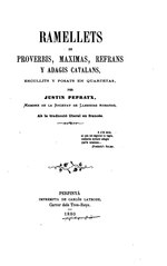 Миниатюра для Файл:Ramellets de proverbis, maximas, refrans y adagis catalans (1880).djvu