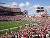 The Tampa Bay Buccaneers playing at Raymond James Stadium off Dale Mabry Highway.