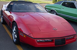 1984 Corvette with targa top open