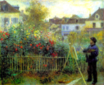 Pierre-Auguste Renoir, Claude Monet Painting in His Garden at Argenteuil, 1873, Wadsworth Atheneum Museum of Art
