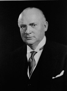 R. B. Bennett was the Conservative Prime Minister of Canada from 1930 to 1935, during the depths of the Great Depression. Although Innis advocated staying out of politics, he did correspond with Bennett urging him to strengthen the law against business monopolies. Richard Bedford Bennett.jpg
