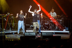 Zespół Bednarek podczas Rocket Festiwal 2014 w Warszawie.