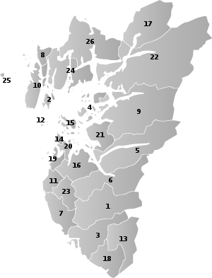 Gemeenten in Rogaland