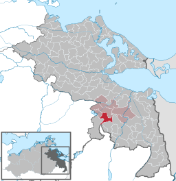 Läget för kommunen Rothemühl i Landkreis Vorpommern-Greifswald