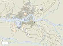 Military situation around Rotterdam on 10 May 1940 Rotterdam May 1940 1.svg