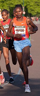 Priscah Jeptoo Kenyan female Olympic long-distance/marathon runner