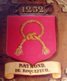 Armes de Raymond de Roquefeuil aux Salles des Croisades
