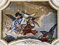 Kirchenschiffdecke Santa Maria del Rosario (Venedig) von Tiepolo - Der Ruhm des hl. Dominikus.jpg