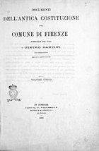 Santini, Pietro – Documenti dell'antica Costituzione del comune di Firenze, 1895 – BEIC 988256.jpg