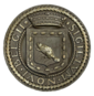 Seal of New Netherland (Sigillum Novi Belgii) Bronze Cast Iron.png