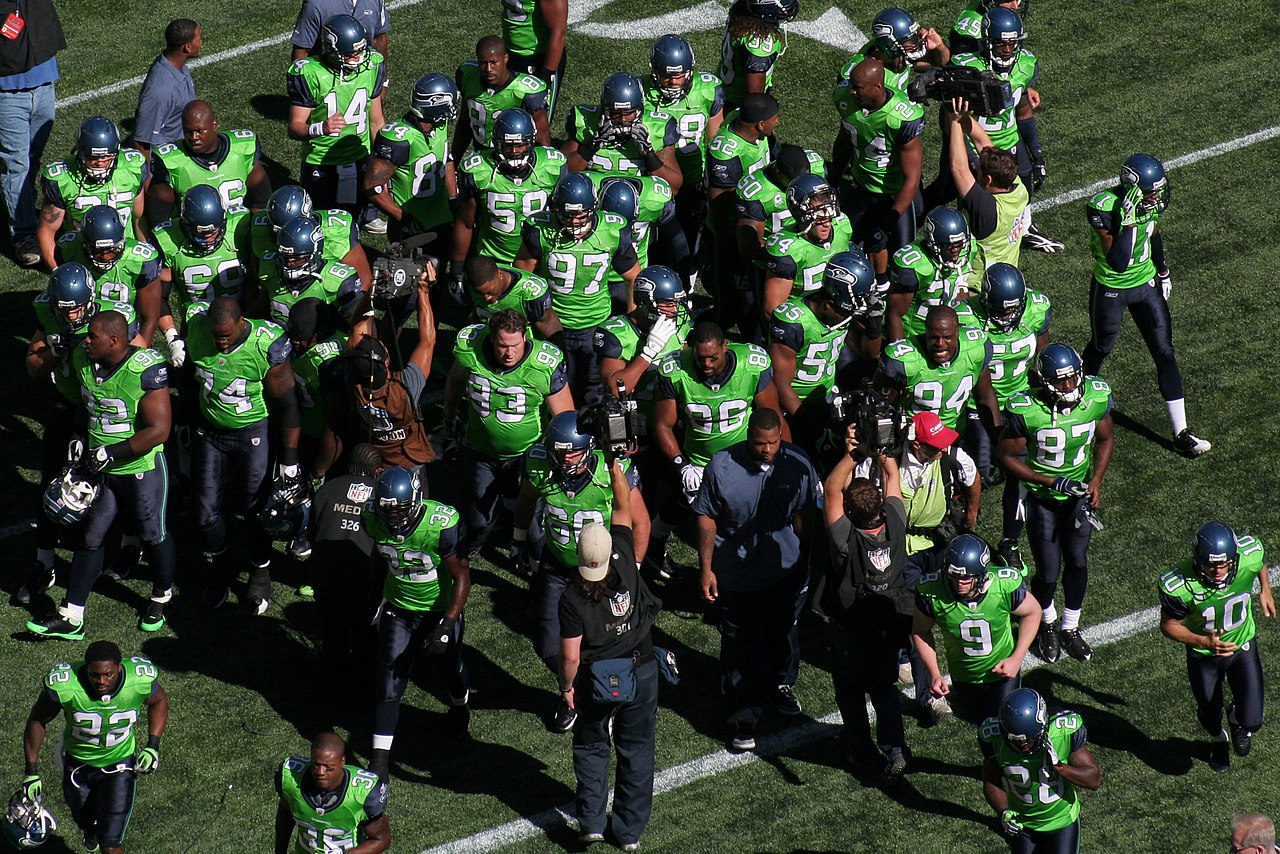 seahawks green practice jersey